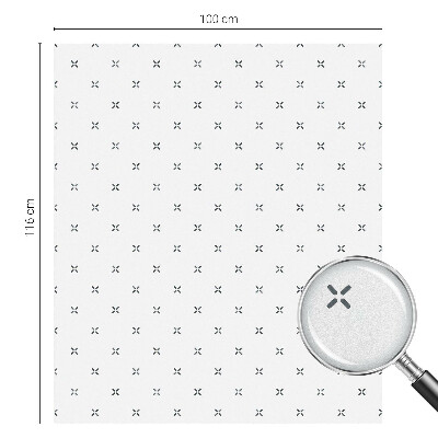 Frosted glass film stained glass effect Geometric crosses