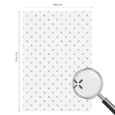 Frosted glass film stained glass effect Geometric crosses