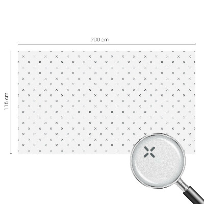 Frosted glass film stained glass effect Geometric crosses