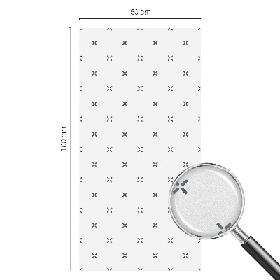 Frosted glass film stained glass effect Geometric crosses