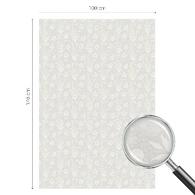 Colored window film stained glass Subtle flowers