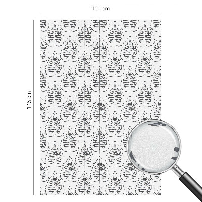 Colored window film stained glass Leafy elegance