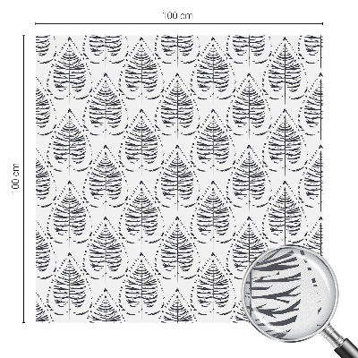 Colored window film stained glass Leafy elegance