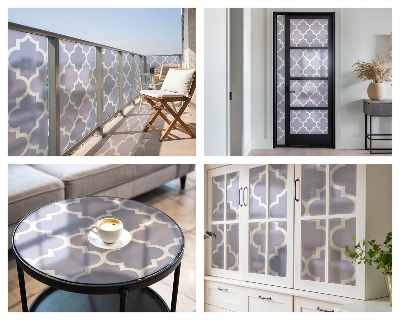 Privacy window film Geometric patterns