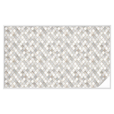 Frosted glass film stained glass effect Geometric mosaic