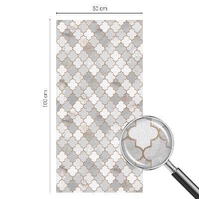 Frosted glass film stained glass effect Geometric mosaic