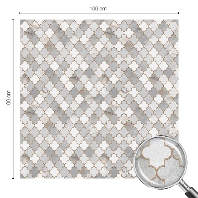 Frosted glass film stained glass effect Geometric mosaic