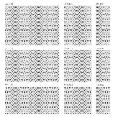 Patterned window film Geometric pattern