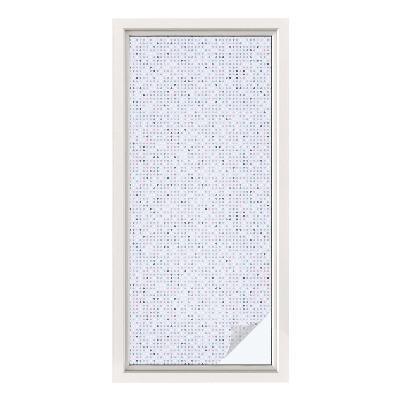 Opaque window film stained glass style Pastel dots