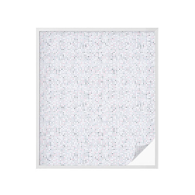 Opaque window film stained glass style Pastel dots