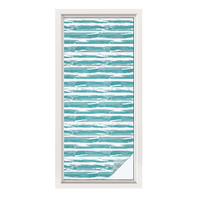 Frosted glass film stained glass effect Green stripes