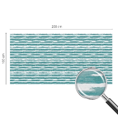 Frosted glass film stained glass effect Green stripes