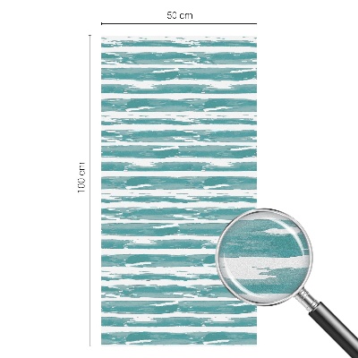 Frosted glass film stained glass effect Green stripes