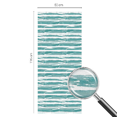 Frosted glass film stained glass effect Green stripes