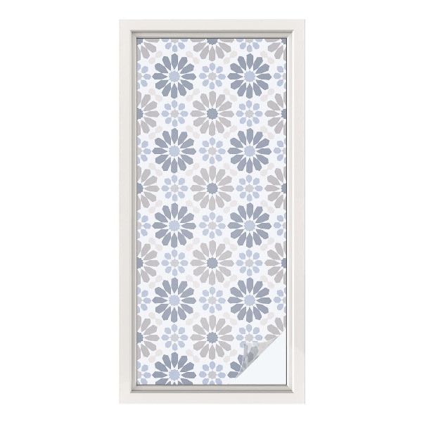 Privacy window film Floral mosaic