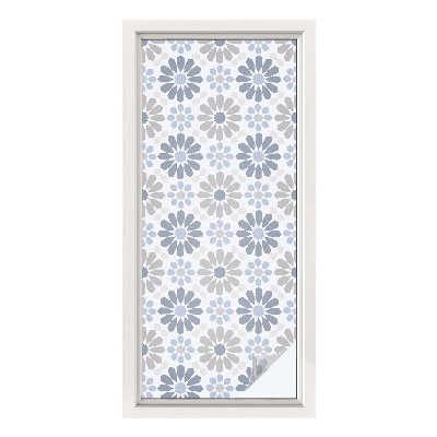 Privacy window film Floral mosaic