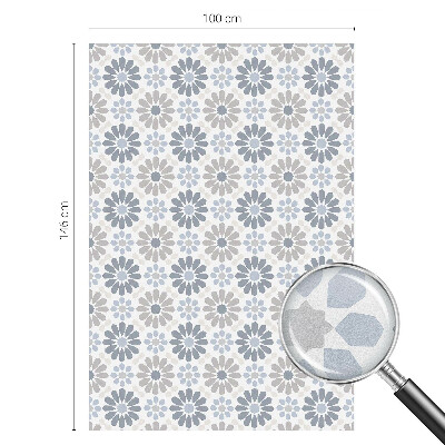 Privacy window film Floral mosaic