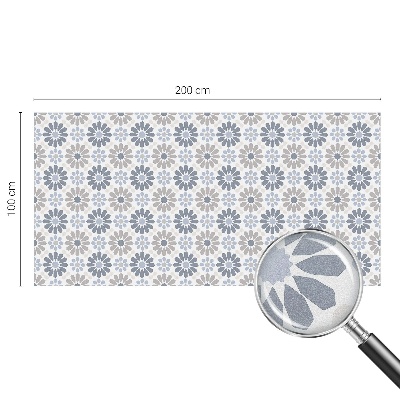 Privacy window film Floral mosaic