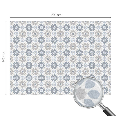 Privacy window film Floral mosaic
