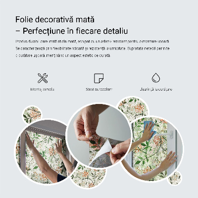 Privacy window film Floral mosaic