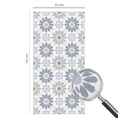 Privacy window film Floral mosaic