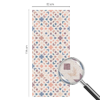 Opaque window film stained glass style Colorful patterns