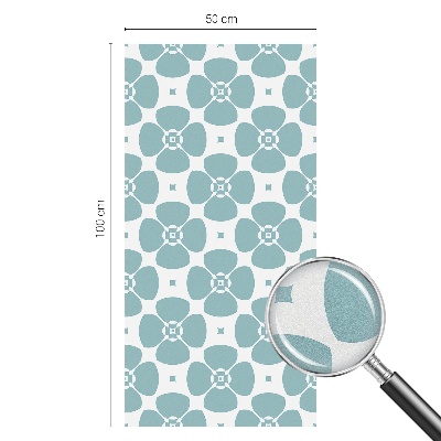 Patterned window film Floral symmetry