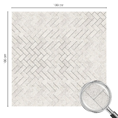 Privacy window film Herringbone motif