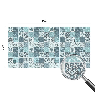 Opaque window film stained glass style Boho tiles