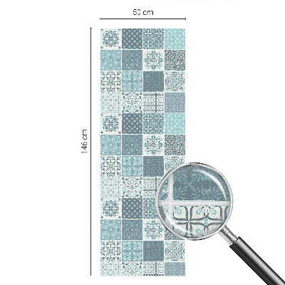 Opaque window film stained glass style Boho tiles