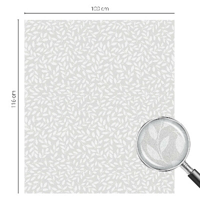 Privacy window film Leafy pattern