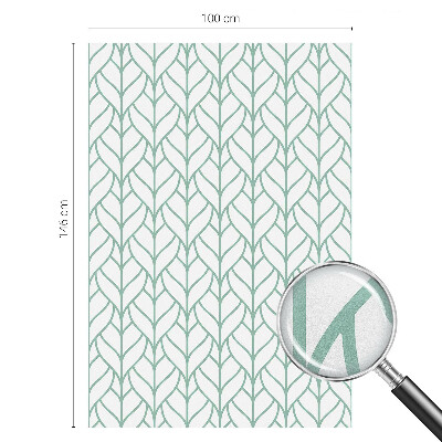 Frosted glass film stained glass effect Plant symmetry