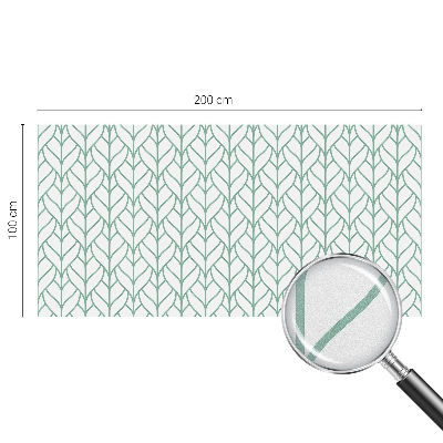 Frosted glass film stained glass effect Plant symmetry