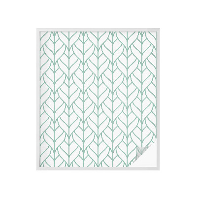 Frosted glass film stained glass effect Plant symmetry