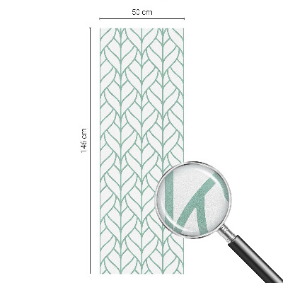 Frosted glass film stained glass effect Plant symmetry