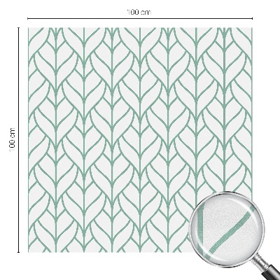 Frosted glass film stained glass effect Plant symmetry