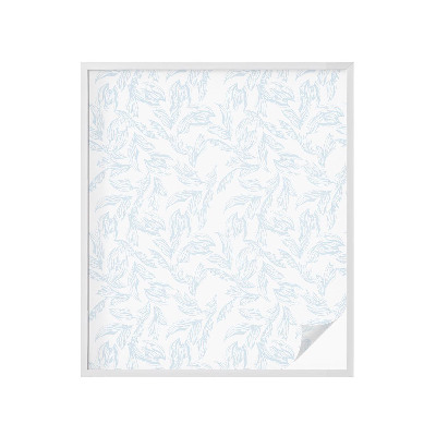 Frosted glass film stained glass effect Ethereal leaves