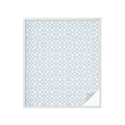 Privacy window film Blue ornaments