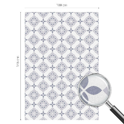 Patterned window film Floral rhombuses