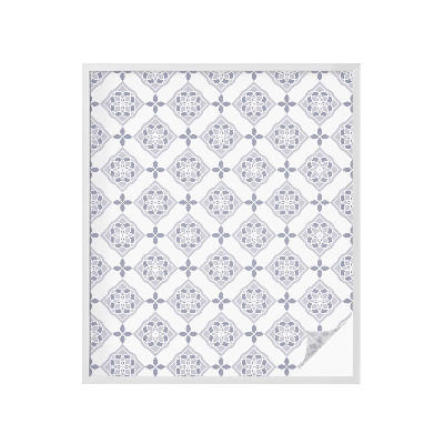 Patterned window film Floral rhombuses