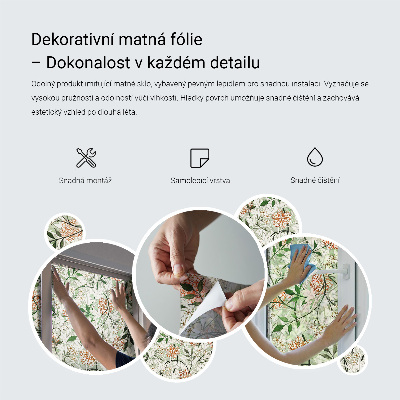 Patterned window film Floral rhombuses