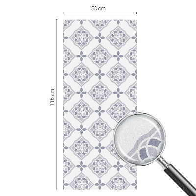 Patterned window film Floral rhombuses