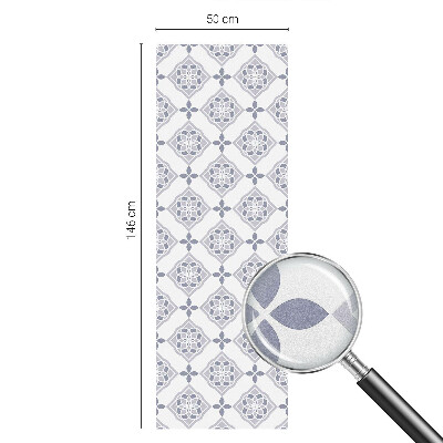 Patterned window film Floral rhombuses