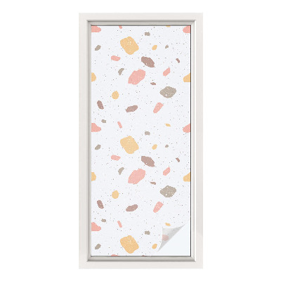Patterned window film Abstract terrazzo