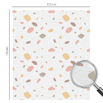 Patterned window film Abstract terrazzo