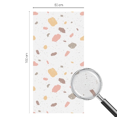 Patterned window film Abstract terrazzo