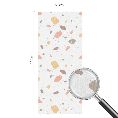 Patterned window film Abstract terrazzo