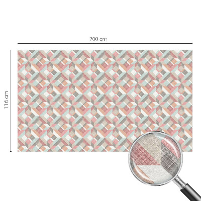 Patterned window film Geometric rhombuses