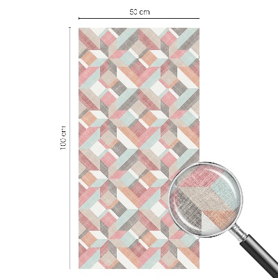 Patterned window film Geometric rhombuses