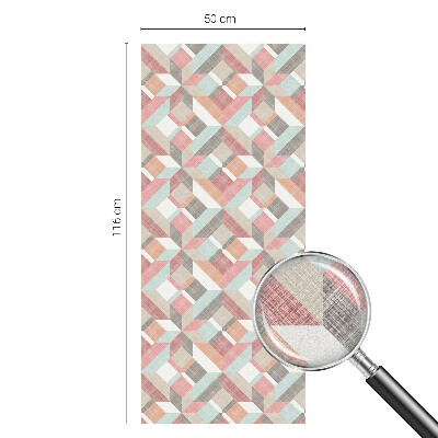 Patterned window film Geometric rhombuses